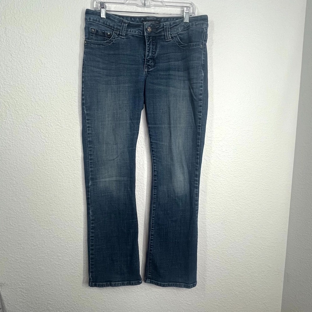 Lee Platinum Label Jeans‎ Womens 32x31 Blue Denim Medium Wash Logo Bootcut Leg
